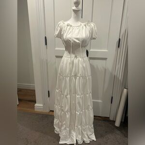 Amazon Essentials White Maxi Dress